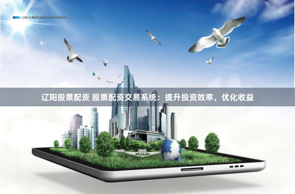 辽阳股票配资 股票配资交易系统：提升投资效率，优化收益
